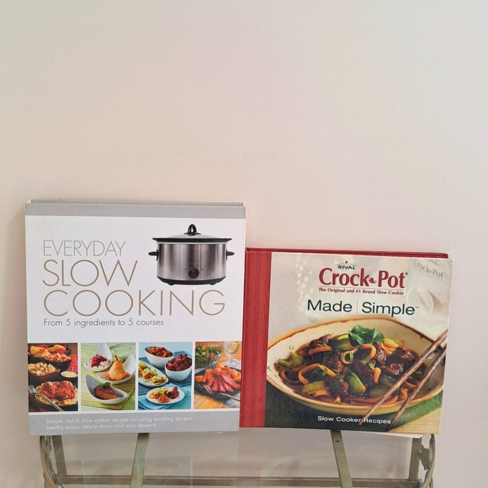 Bundle of Two Crockpot Recipe books.